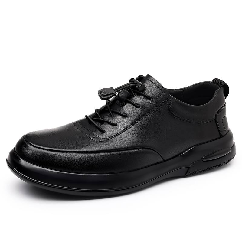 CALIFBULL Top Grain Cow Leather Casual Shoes Men's Black