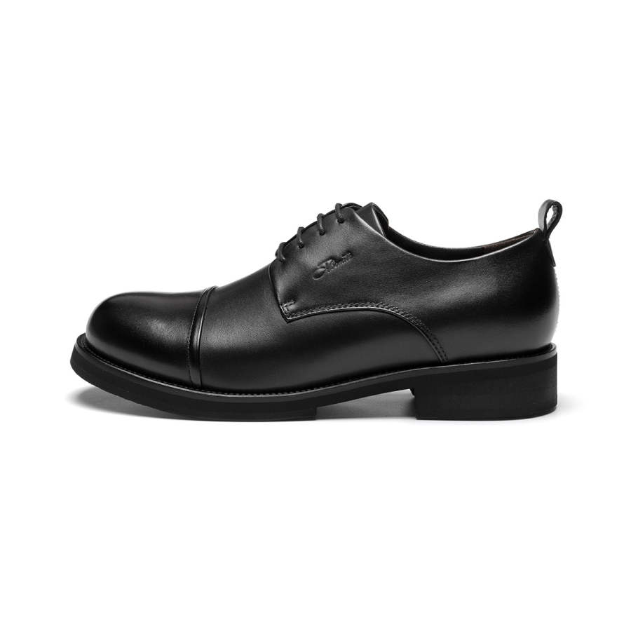 J.BENATO Cow Leather Casual Shoes Men's Black