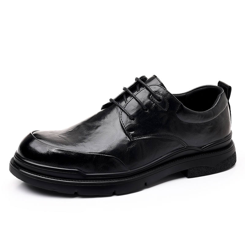 CITONGXIANSHENG Microfiber Leather Casual Shoes Men's Black