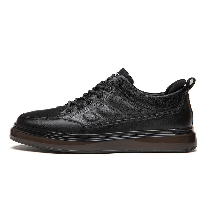 QIAONAI Low top Skateboard Shoes Men's Black