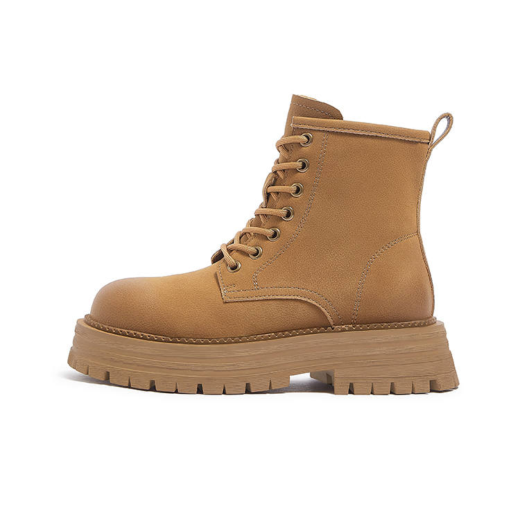 CAMEL CAMEL Combat Boots Women's Yellow Brown/Black/Khaki