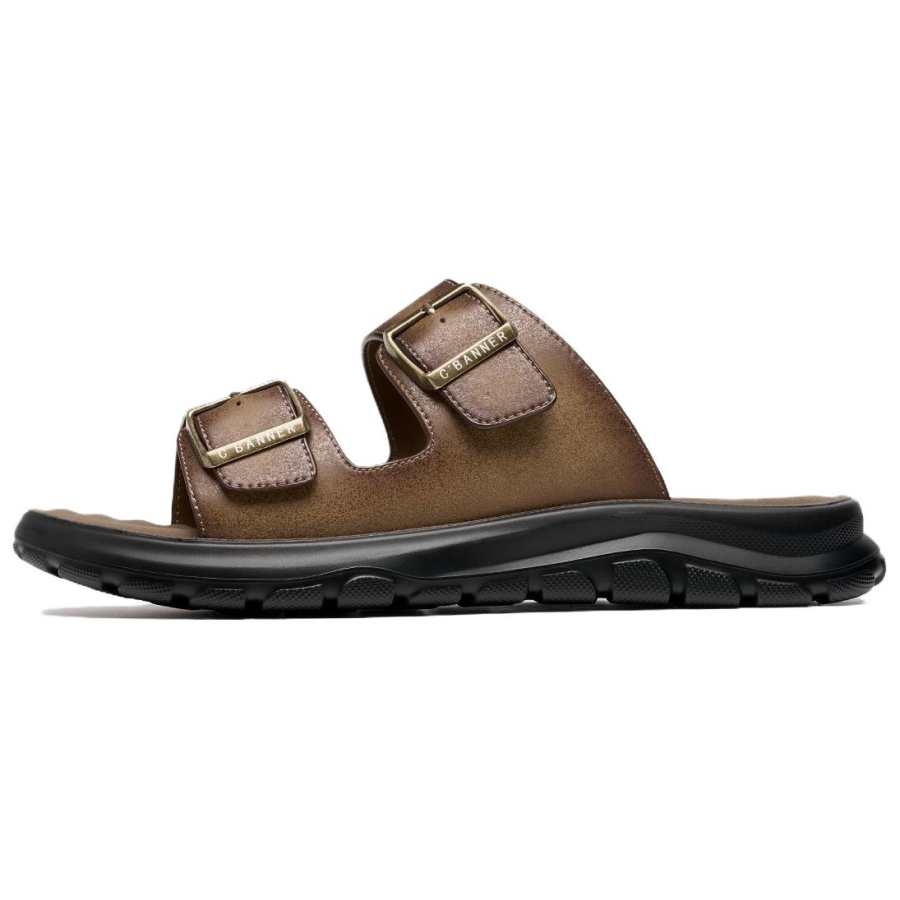 C°BANNER Abrasion Resistant Slide Slippers Men's Yellow Brown