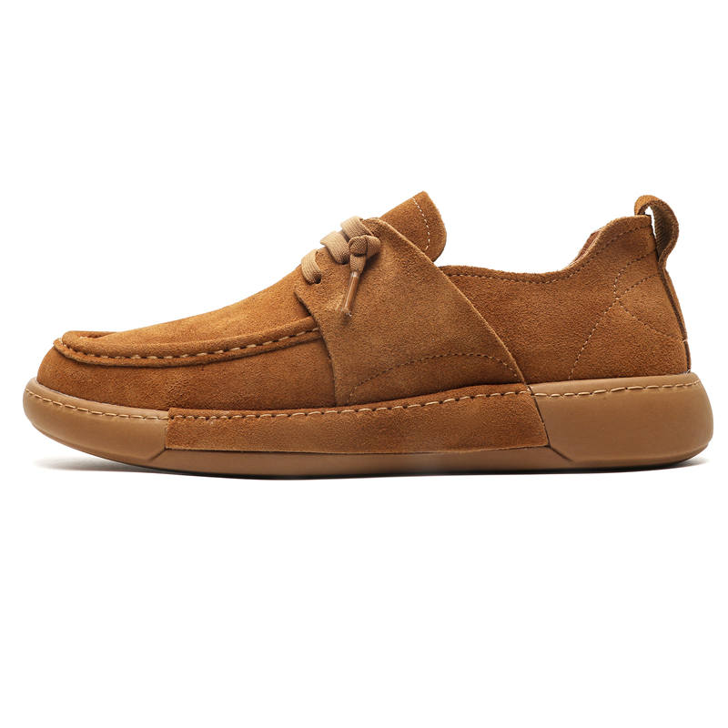 MINGYITU Cow Suede Casual Shoes Men's