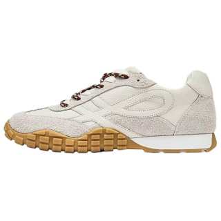 73Hours Roasted Almond Milk Cow Leather Abrasion Resistant Low top Casual Shoes Women's Ecru