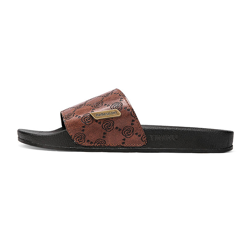 YIMINU Slide Slippers Men's Black