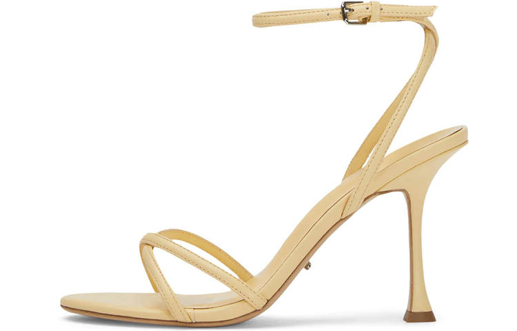 Tony Bianco Laguna Leather One Strap Sandals 9.5cm Women's Yellow