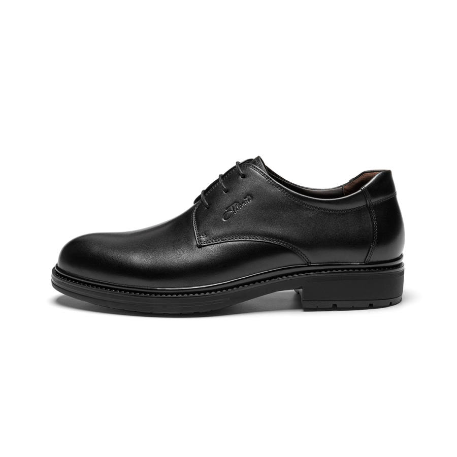 J.BENATO Derby Shoes Cow Leather Dress Shoes Men's Black