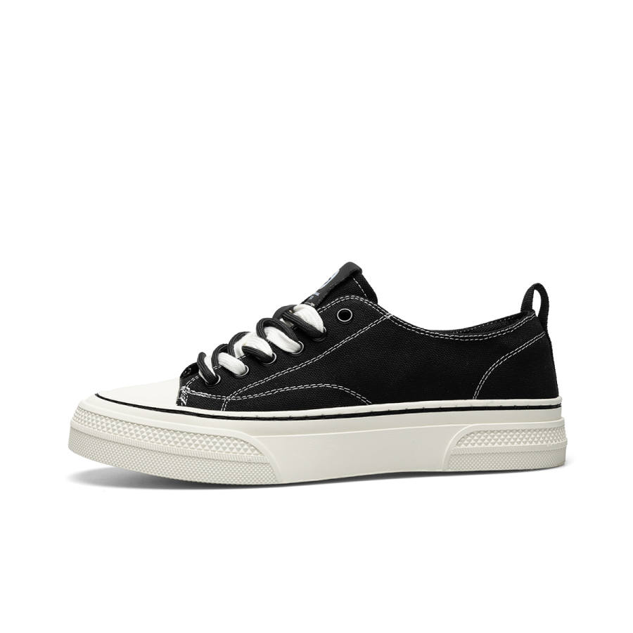PARDASAUL Slip Resistant Slip Resistant Low top Canvas Shoes Men's Black