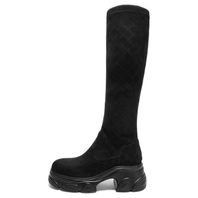 C°BANNER Knee high Boots 7cm Women's Black