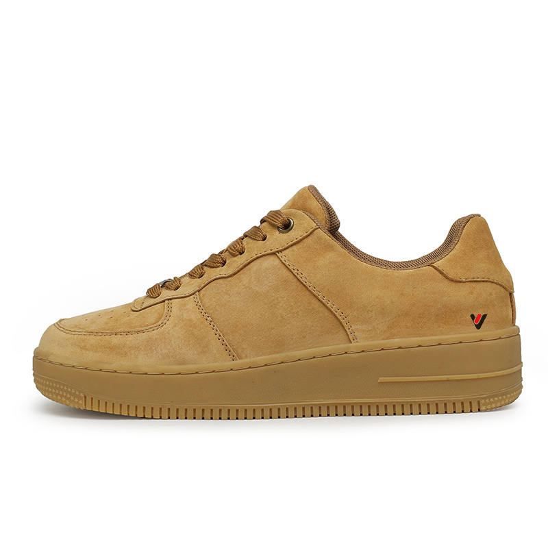 YALU Skateboard Shoes Men's Low Top Earth Yellow