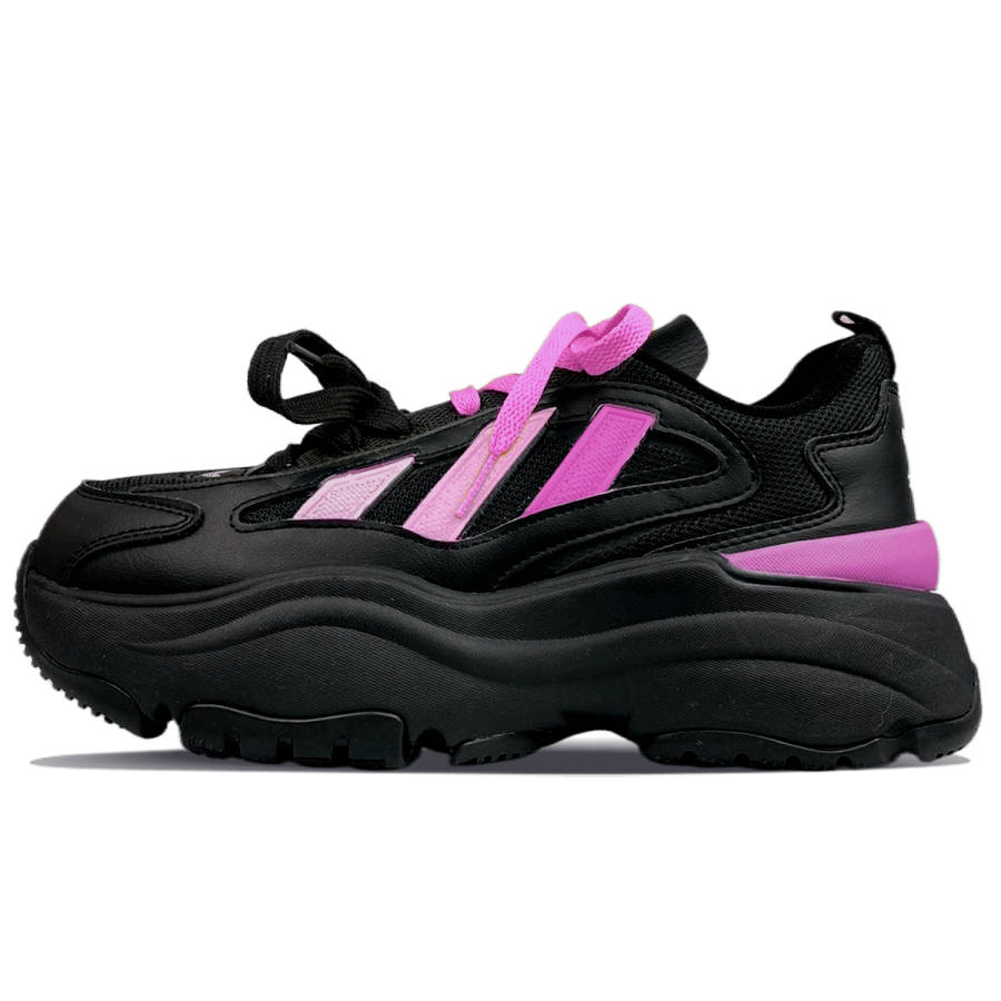 Adidas Originals OZGAIA Slip Resistant Low top Casual Shoes Women's Black Pink