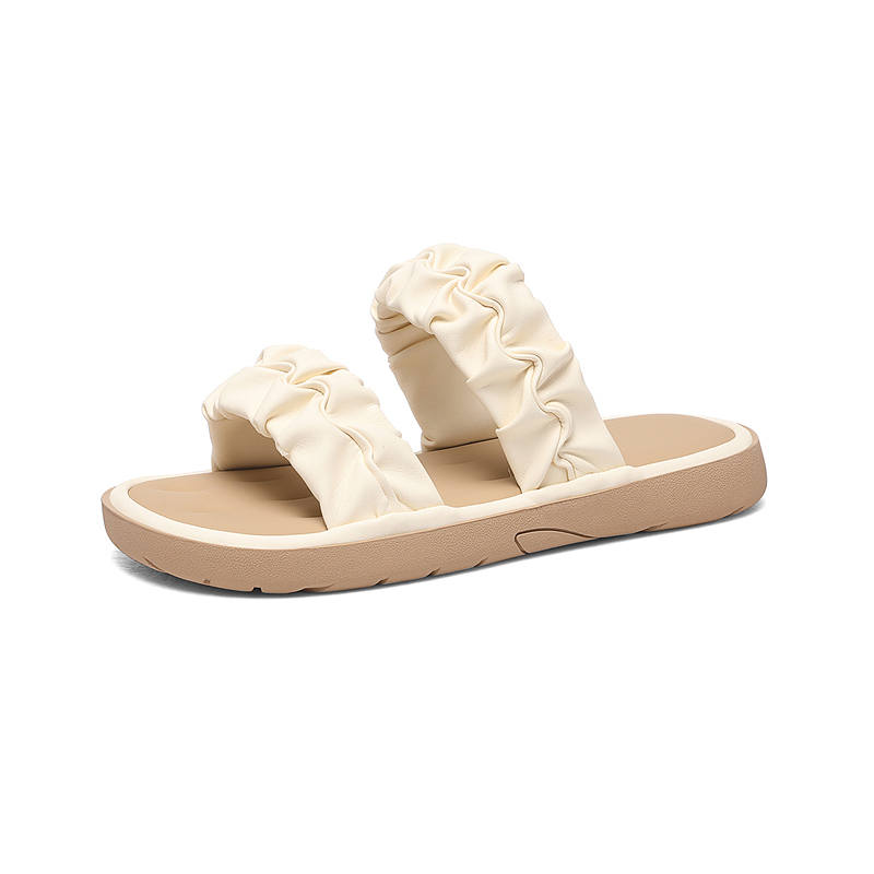 JINSITU Golden Silk Rabbit Slide Slippers Women's
