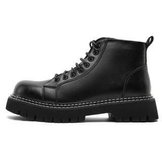 ZHENRAN Short Combat Boots Men's Black