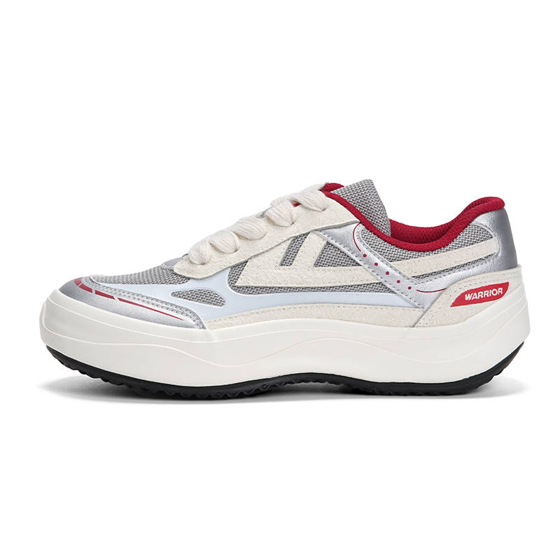 Warrior Slip Resistant Abrasion Resistant Low top Casual Shoes Unisex Beige Gray
