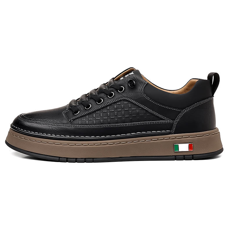 Mulinsen Cow Split Leather Low top Skateboard Shoes Men's