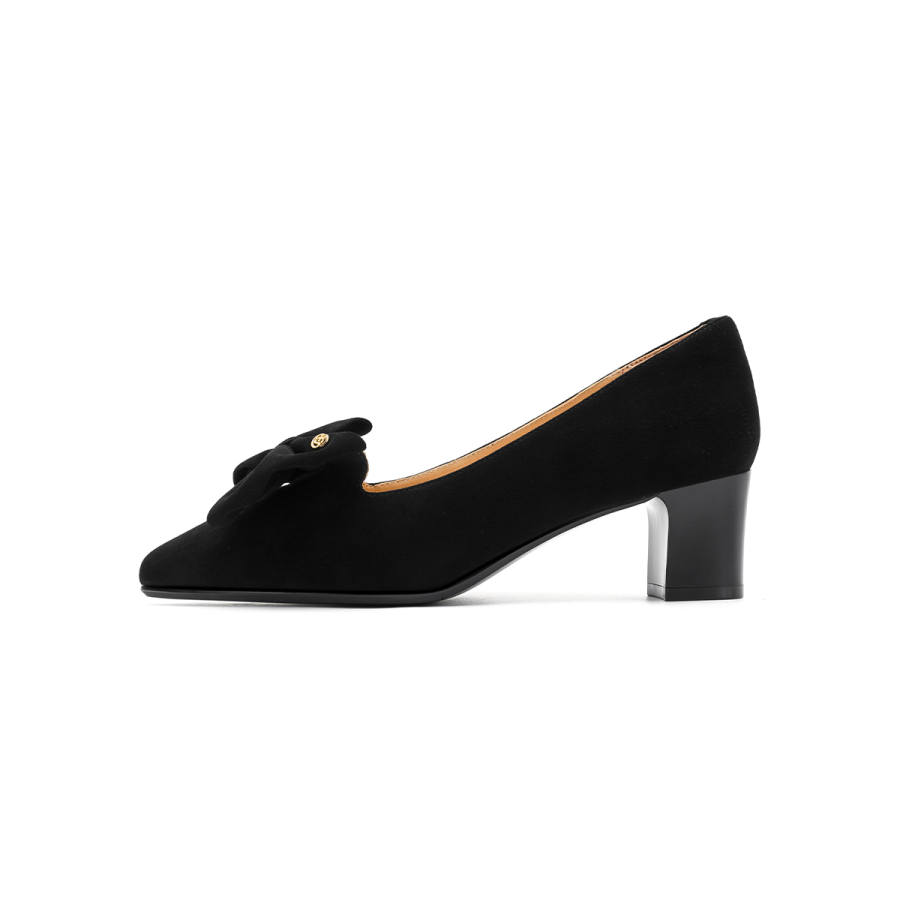 HARSON HARSON Suede Chunky Heel High Heels 5.5cm Women's