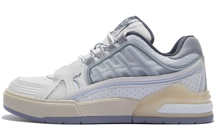 Li-Ning Li Ning Millennial Era TPU Fashion Abrasion Resistant Breathable Low top Casual Shoes Men's White