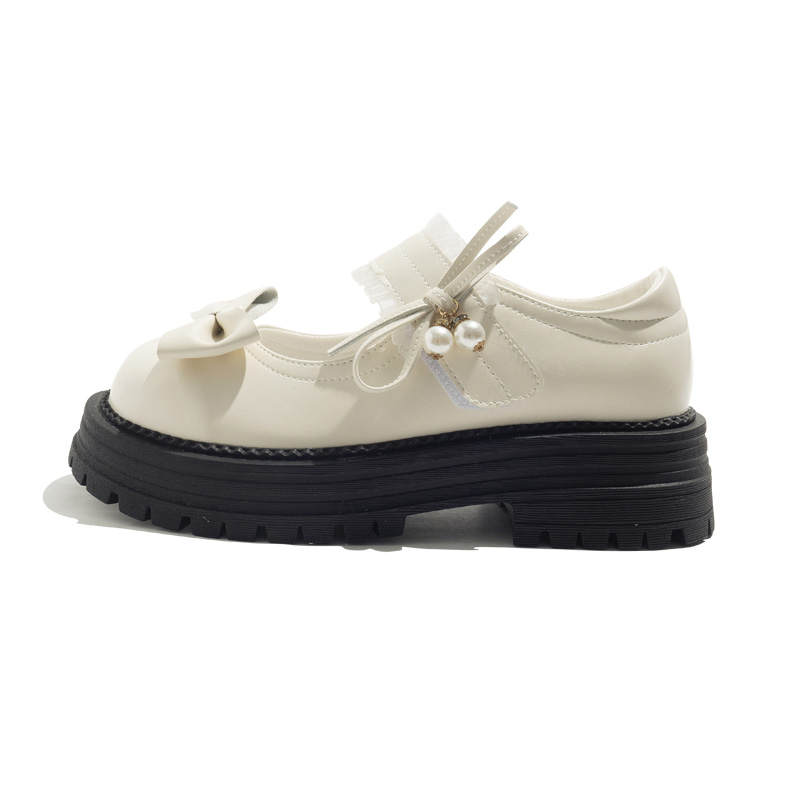 BEIER BEIER Microfiber Leather Platform Mary Jane Shoes Women's