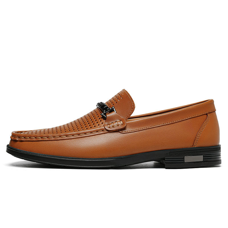 GONGNIULEITING Top Grain Cow Leather Casual Shoes Men's