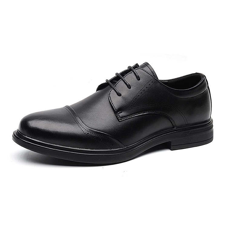 KAQIAODI Microfiber Leather Dress Shoes Men's Black