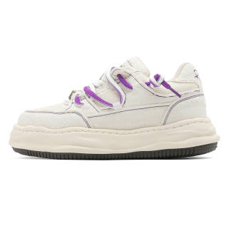 WANGJUE Denim Low top Skateboard Shoes Unisex White