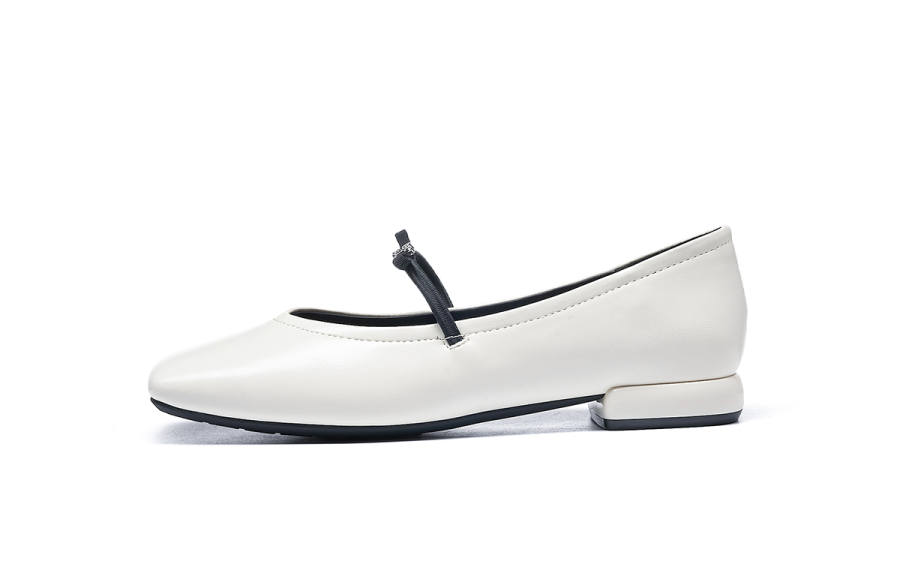 HLA Synthetic Leather Chunky Heel Mary Jane Shoes 3cm Women's