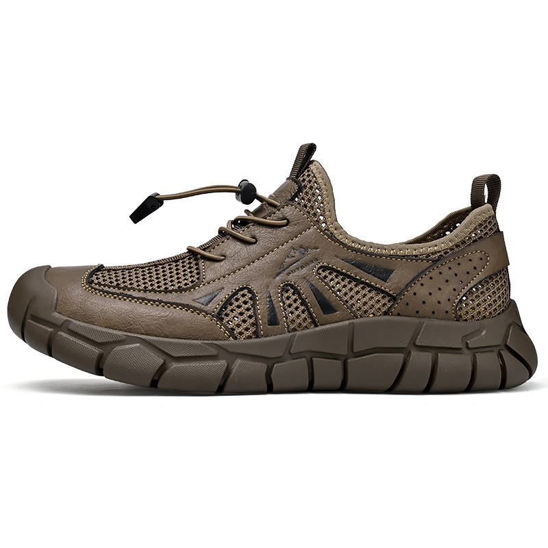 DAISHUTOU Cow Leather Breathable Low top Casual Shoes Unisex