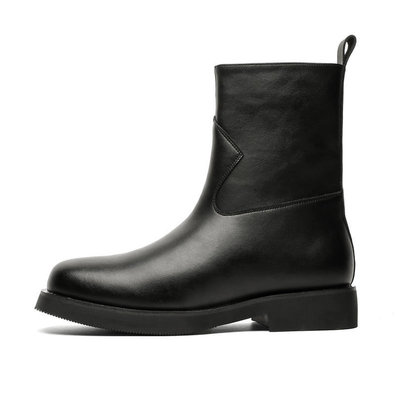 CHILANG CHILANG Microfiber Leather Ankle Boots Men's