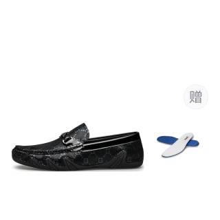ZRO Casual Leather Shoes Men's Low Top Black