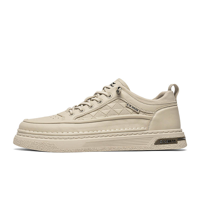 G.N.SHIJIA Synthetic Leather Lightweight Height Increasing Lightweight Height Increasing Low top Skateboard Shoes Men's