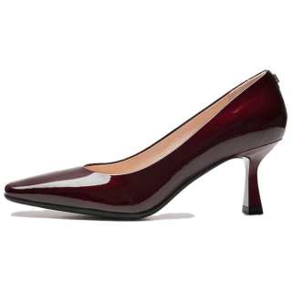 Le Saunda Cow Leather Slim Heel High Heels Women's