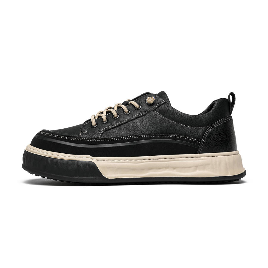 Millies MILLIE'S Synthetic Leather, Split Cow Leather Casual Shoes Men's Black