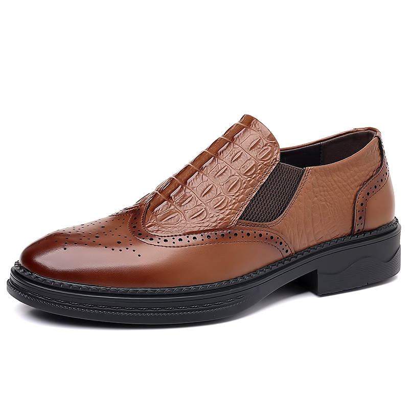 YILICHUANZHANG Dress Shoes Men's Mid Top Black/Brown