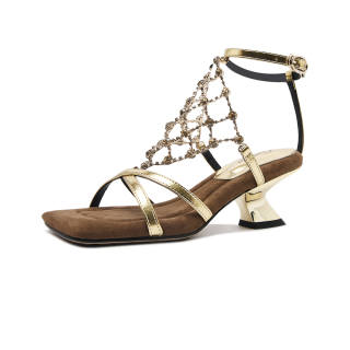 CAMEIDO Roman Sandals 6CM Women's Gold