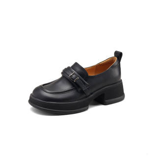 BAISHITING Cow Leather Loafers 5CM Women's