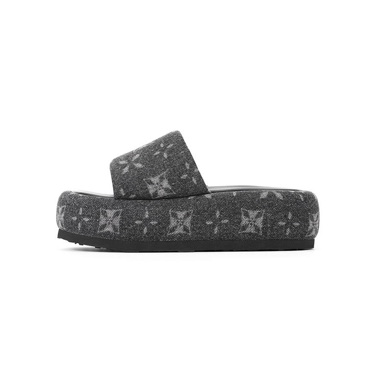 TRAPAR WAVES Slide Slippers Women's Black