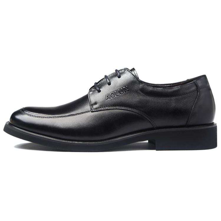 AOLUN Top Grain Cow Leather Dress Shoes Men's Black
