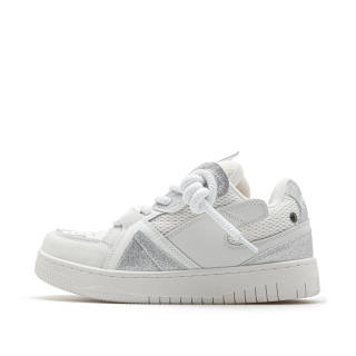 CUCS White Mask Microfiber Leather Slip Resistant Abrasion Resistant Slip Resistant Abrasion Resistant Low top