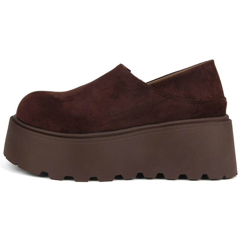 N6N8 Thickened And Fleece Lined Versatile, Vintage Slip on Reversible Casual Shoes Platform Women's