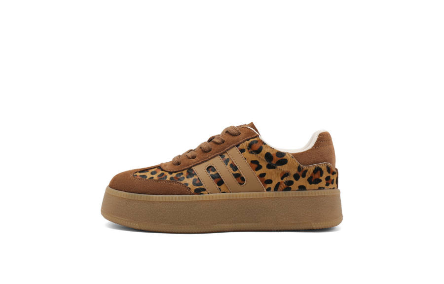 BELLE Cow Split Leather Slip Resistant Abrasion Resistant Low top Skateboard Shoes Women's