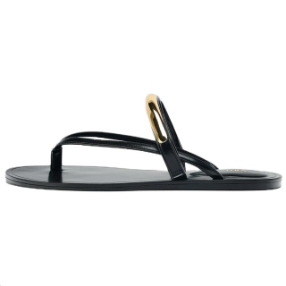 ZARA Abrasion Resistant Flip Flops Women's Black