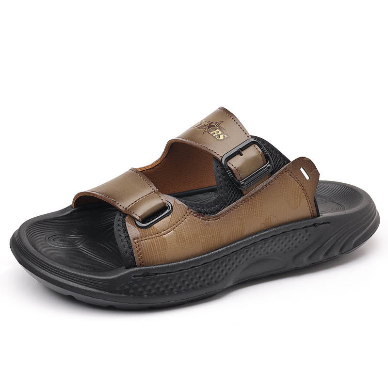 PEHL PEHL Slide Slippers Men's Gray/Khaki