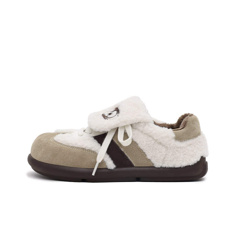MASOOMAKE Cow Suede Thermal Lightweight Thermal Lightweight Low top Casual Shoes Women's