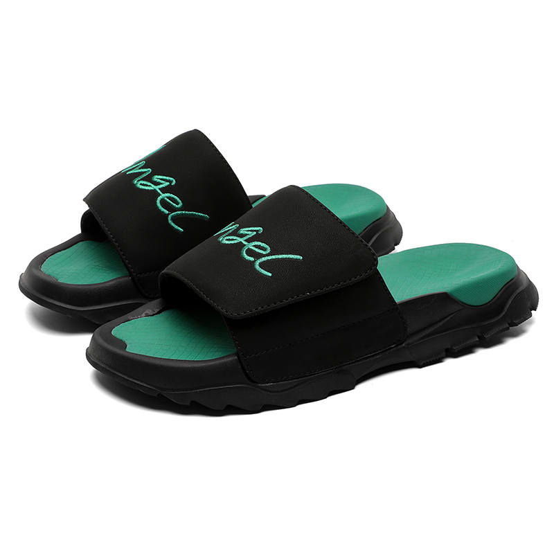 MOMGOG Rubber Odor Resistant, Abrasion Resistant Slide Slippers Men's
