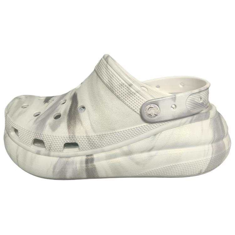 Crocs Crocs Crush Pearlized Marble Clog Clogs Unisex Gray White