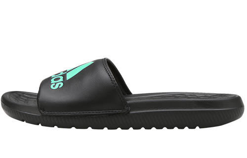 Adidas Adidas Voloomix Slipper Training Abrasion Resistant Slide Slippers Unisex Black Green