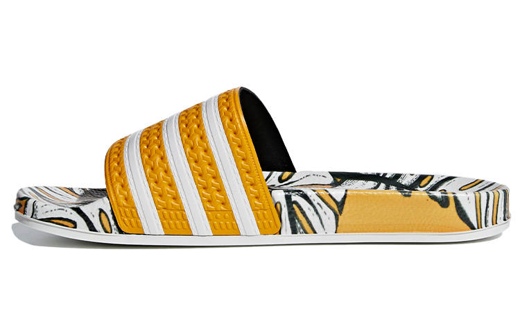 Adidas Originals Adilette The Farm Company x Adilette Wmns Adidas Originals Slides 'Tropical Print' Women's