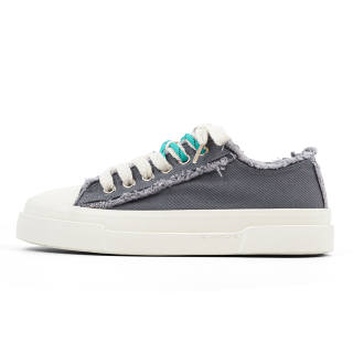 VASIBAEN Coverage Cushioning Coverage Cushioning Low top Canvas Shoes Men's Gray