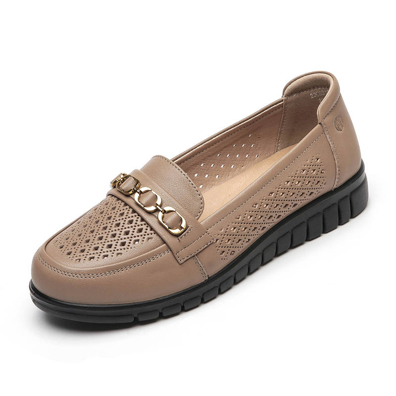 XINNUO Cow Leather Casual Shoes Women's