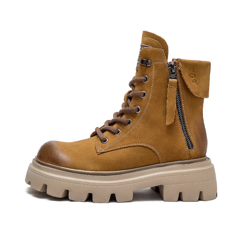 JIEZHOU Short Combat Boots Women's